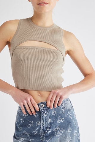 Crop top - Bege
