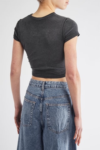 Crop top - Cinzento