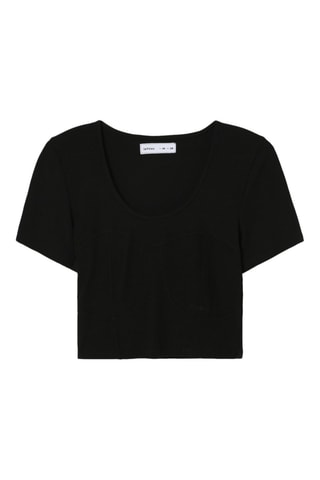 Crop top Preto