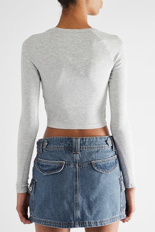 Crop top - Cinzento