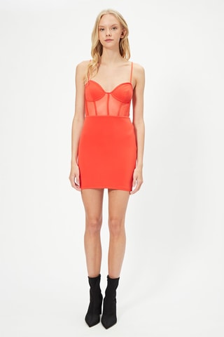 Vestido justo Laranja