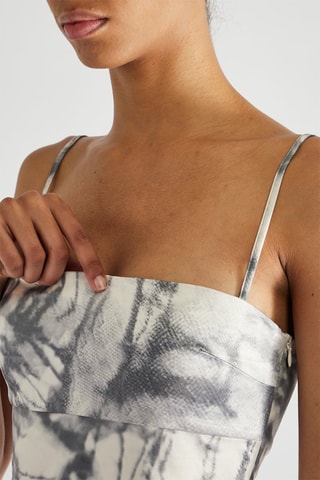Vestido justo - Cinzento