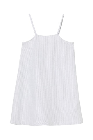 Vestido Cru e cinzento-escuro