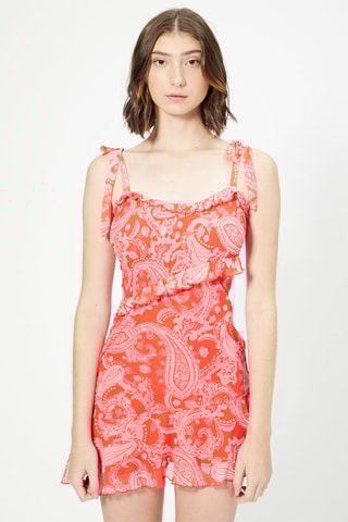 Vestido direito Vermelho