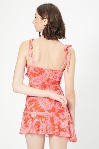 Vestido direito Vermelho