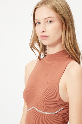 Vestido justo Rosa-velho