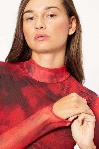 Vestido curto - Vermelho