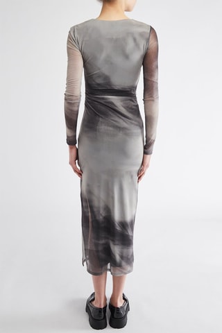 Asymmetrische jurk - Grijs