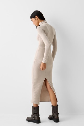 Vestido-camisola - Bege