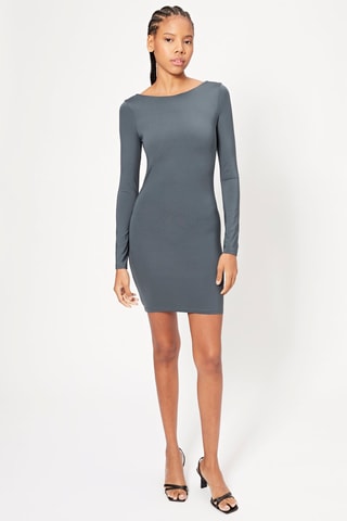 Vestido justo - Cinzento-escuro