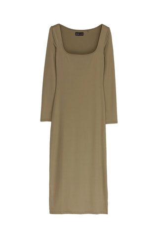 Vestido comprido - Caqui