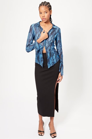 Camisa tie and dye - Azul