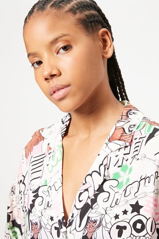 Camisa - Cru e rosa