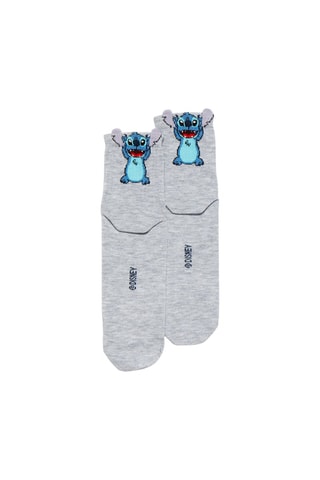 Meias Stitch Lilo e Stitch Disney - Cinzento