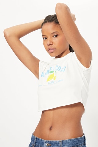 T-shirt cropped Cru