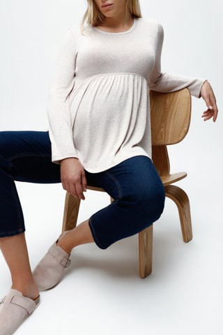 Blusa de grávida - Bege