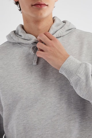 Sweat com capuz - Cinzento