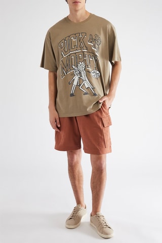 Bermudas - Vermelho-tijolo