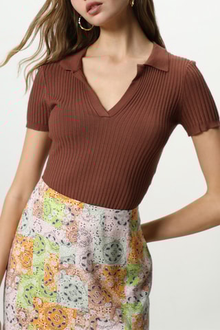 Minissaia Verde-água e rosa