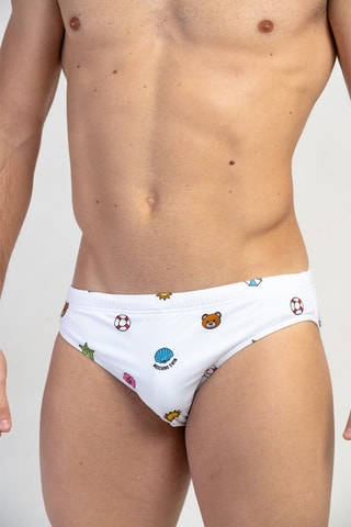 Cueca de banho Branco