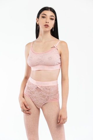 Shorties cintura subida Rosa-claro