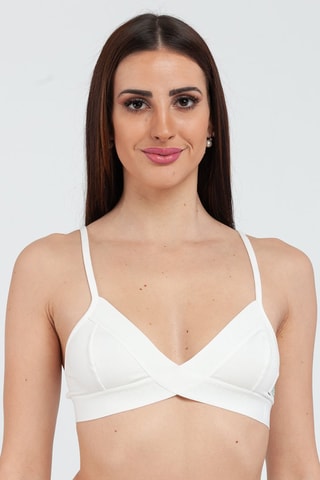 Parte de cima de biquíni Branco