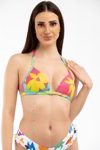 Haut de maillot - Jaune et rose