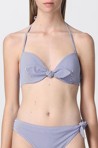 Haut de maillot - Bleu et blanc
