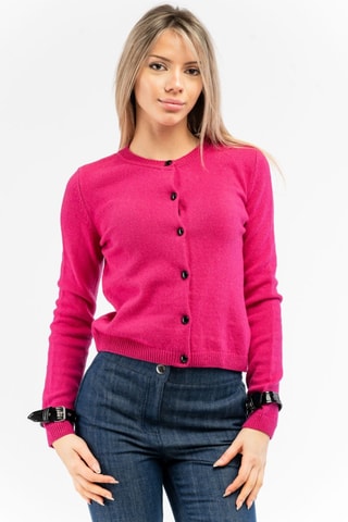 Casaco de malha de lã e caxemira - Rosa