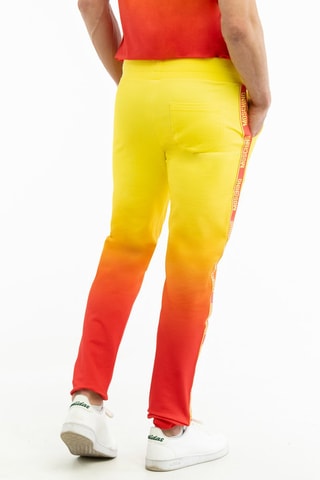 Calças tie and dye - Amarelo e laranja