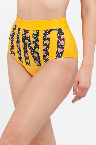 Bas de maillot taille haute - Jaune