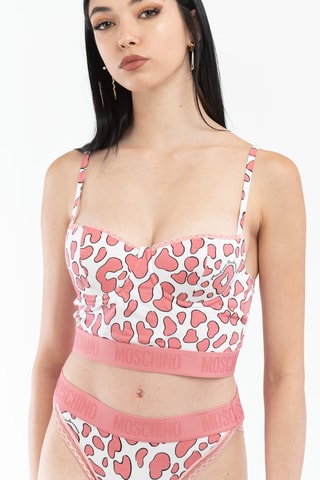 Top Rosa e branco