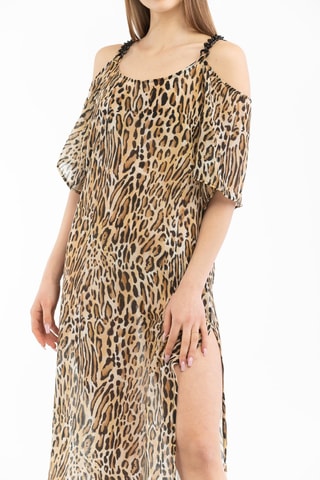 Vestido de praia - Castanho