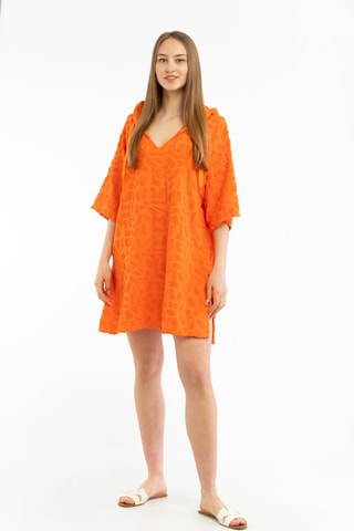 Vestido de praia no capuz - Laranja