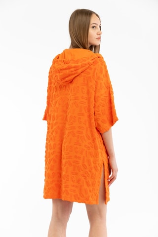 Vestido de praia no capuz - Laranja