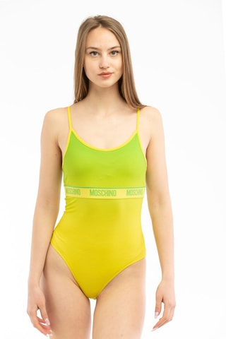 Body tie and dye - Verde-claro e amarelo