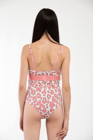 Body Rosa e branco