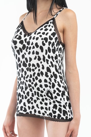 Camisola interior Preto e branco