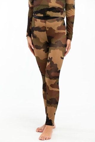 Leggings Caqui e castanho