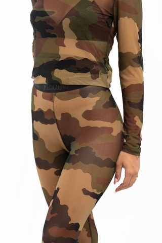 Leggings Caqui e castanho