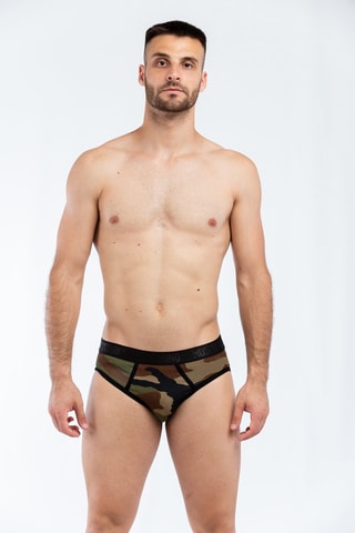 Cueca Preto e castanho