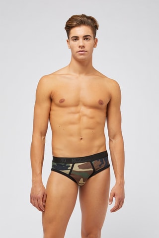 Cueca Preto e castanho