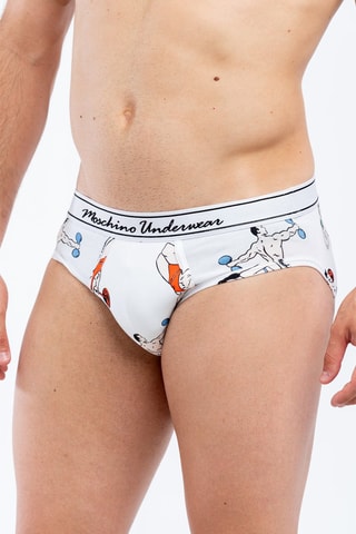 Cueca Branco e preto