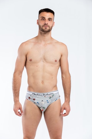 Cueca Cinzento mesclado