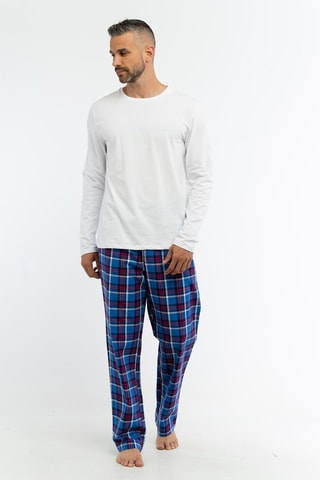 Pijama - Azul e branco
