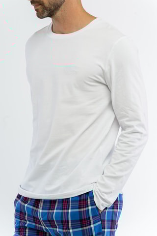 Pijama - Azul e branco