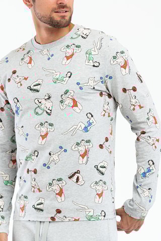 T-shirt Cinzento mesclado