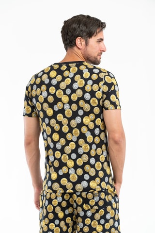 T-shirt Preto e amarelo