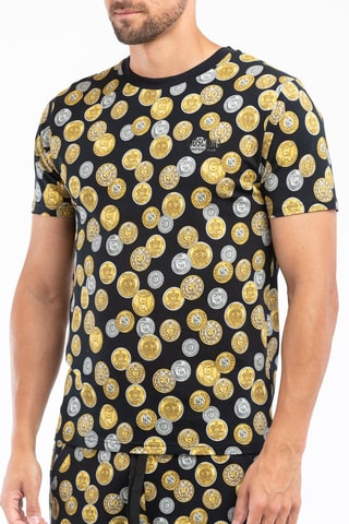 T-shirt Preto e amarelo