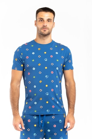 T-shirt - Azul-cobalto